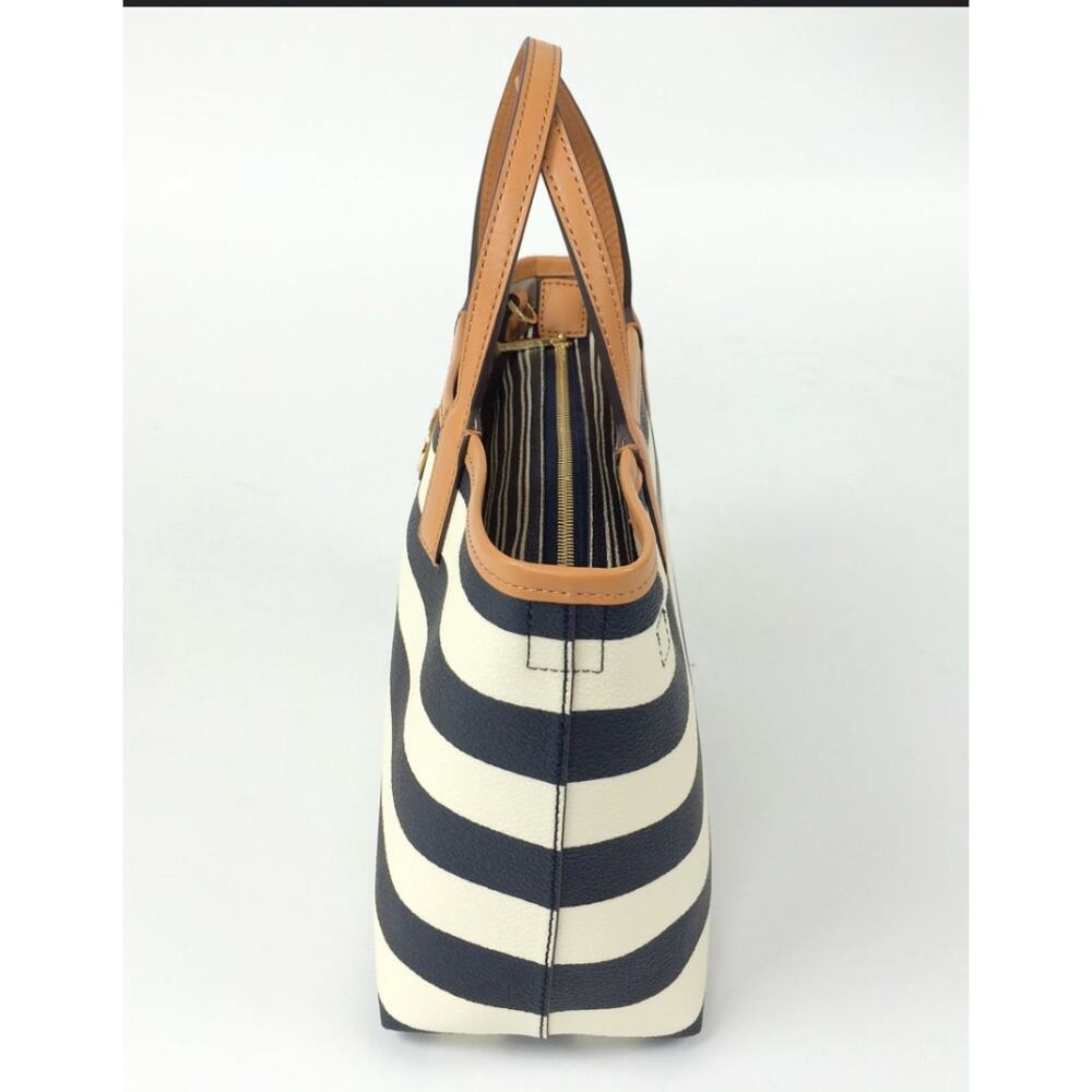 Tory Burch Kerrington Striped Mini Shopper Bag - Picture 2 of 12